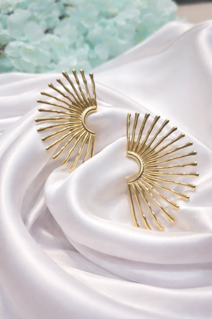 Sunburst Arc Earrings