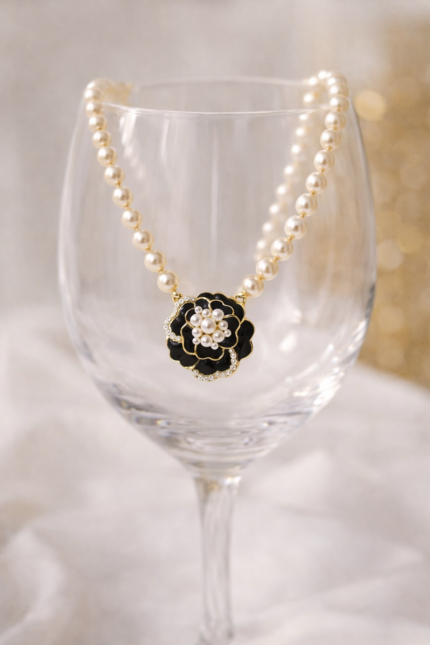 Anaya Floral Pearl Necklace